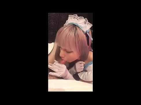 ❤️ Japonský idol [mayuka], kostým francouzské pokojské, část 1, orál a honění s pleťovým mlékem ️❌ Porno u nás